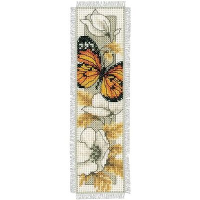 Vervaco Kit de broderie - Papillon sur fleurs IV - Ensemble de point de croix Vervaco Kit de broderie - Papillon sur fleurs IV - Ensemble de point de croix