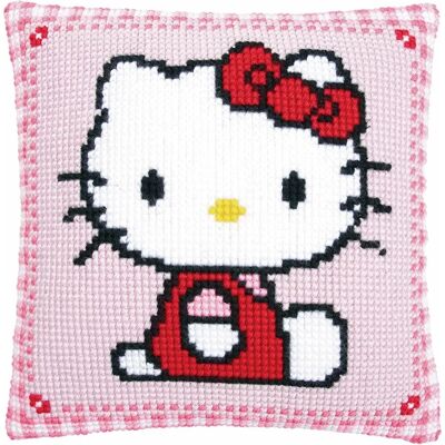 Vervaco Model 0148429 Kruissteekset - Hello Kitty - 40x40cm Vervaco Model 0148429 Kruissteekset - Hello Kitty - 40x40cm