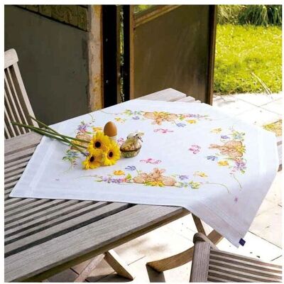 Vervaco PN-0148429 pro 0021708 - Stickdecke mit Hasenmotiv 80x80 cm Vervaco PN-0148429 pro 0021708 - Stickdecke mit Hasenmotiv 80x80 cm