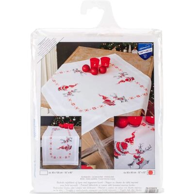 Vervaco Stickset mit Weihnachtswichteln - 80x80cm Vervaco Stickset mit Weihnachtswichteln - 80x80cm