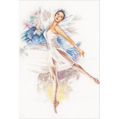 Lanarte - Ballerina - Lino - Multicolore - Kit punto croce Lanarte - Ballerina - Lino - Multicolore - Kit punto croce