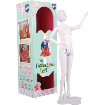 Vervaco Mannequin de Moda Branca - 29cm Boneca Proporcional Vervaco Mannequin de Moda Branca - 29cm Boneca Proporcional