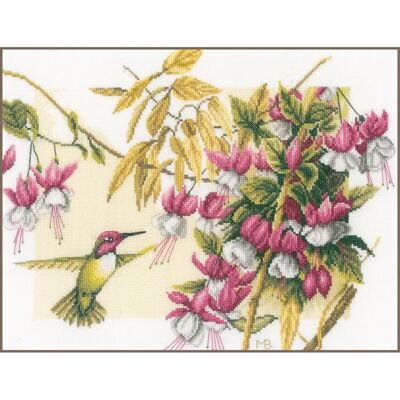 Lanarte Modello Volpe e Colibrì Kit di Ricamo a Punto Croce Lanarte Modello Volpe e Colibrì Kit di Ricamo a Punto Croce