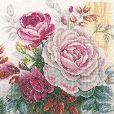 Lanarte - Rosa Rose - Rosa - 25x25 cm - Lino Lanarte - Rosa Rose - Rosa - 25x25 cm - Lino