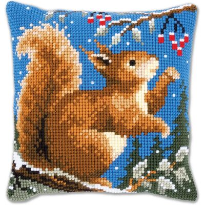 Vervaco Model 0148429 Cross-stitch Pillow - Winter Decor Vervaco Model 0148429 Cross-stitch Pillow - Winter Decor