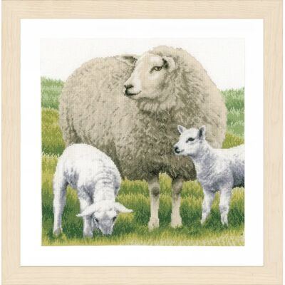 Lanarte - Pecora punto croce - 35x35 cm - Multicolore - Punto croce Lanarte - Pecora punto croce - 35x35 cm - Multicolore - Punto croce
