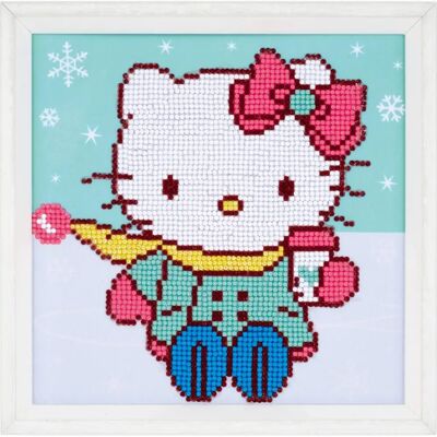 Vervaco Hello Kitty Obraz z diamentów - 22x22 cm Vervaco Hello Kitty Obraz z diamentów - 22x22 cm