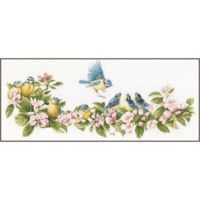 Lanarte Modèle Mésanges Kit de Broderie Lanarte Modèle Mésanges Kit de Broderie