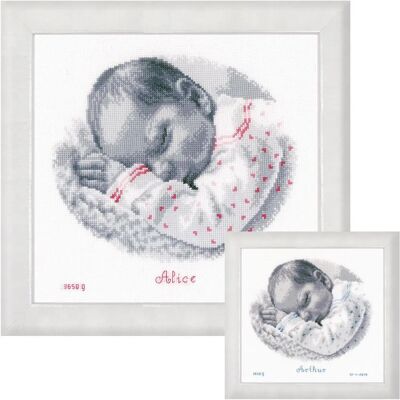 Vervaco Embroidery Kit - Cross-Stitch on White Aida Vervaco Embroidery Kit - Cross-Stitch on White Aida