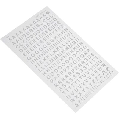 Agipa - Decadry - Blanc - 6mm - Lettres de transfert sèches Agipa - Decadry - Blanc - 6mm - Lettres de transfert sèches