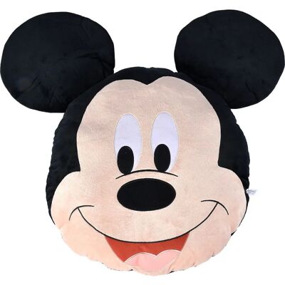 Coussin Mickey Disney en peluche douce 50x50cm - Publicité Coussin Mickey Disney en peluche douce 50x50cm - Publicité