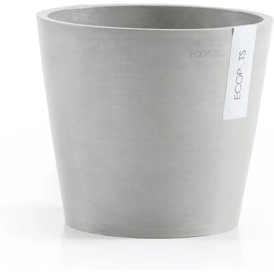 Ecopots Vaso da giardino rotondo grigio chiaro - Fioriera Ecopots Vaso da giardino rotondo grigio chiaro - Fioriera