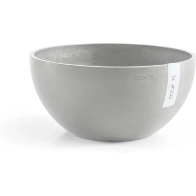 Ecopots Brussels Weiße Graue Pflanzgefäße - 25cm Ecopots Brussels Weiße Graue Pflanzgefäße - 25cm