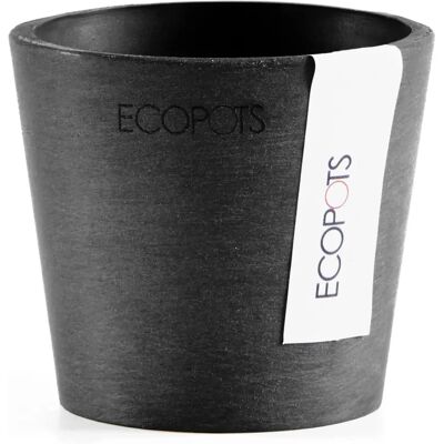 ECOPOTS - Mini Vase Amsterdam D8x7cm - Gris Foncé - Publicité ECOPOTS - Mini Vase Amsterdam D8x7cm - Gris Foncé - Publicité