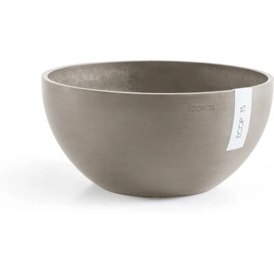 Vaso da fiori Brussels Taupe ECOPOTS - Resistente al gelo e UV Vaso da fiori Brussels Taupe ECOPOTS - Resistente al gelo e UV