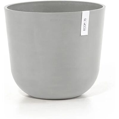 Ecopots Oslo 35 Witte Grijze Bloempot - Ronde - Type Ecopots Oslo 35 Witte Grijze Bloempot - Ronde - Type