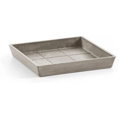 Ecopots Quadratischer Untersetzer 45 Taupe - Frostsicher Ecopots Quadratischer Untersetzer 45 Taupe - Frostsicher