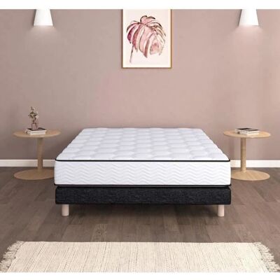 Matelas Urban Collections - 140x190cm - Mousse à mémoire & Ressorts ensachés - 24cm - Soutien hybride - Publicité Matelas Urban Collections - 140x190cm - Mousse à mémoire & Ressorts ensachés - 24cm - Soutien hybride - Publicité