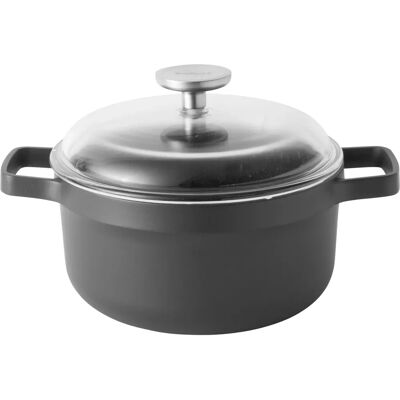 BergHOFF 2307309 Casserole - 2.8L, Noir, 20cm, Compatible induction - Publicité BergHOFF 2307309 Casserole - 2.8L, Noir, 20cm, Compatible induction - Publicité