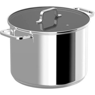 BergHOFF 1315081 Recycelter Edelstahl Topf 10L - Topf mit Deckel BergHOFF 1315081 Recycelter Edelstahl Topf 10L - Topf mit Deckel