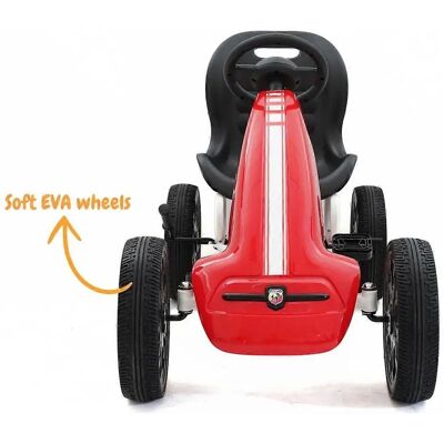 Kart à pédales Abarth pour Enfants - Rouge & Pneus EVA - 3-7 Ans - Publicité Kart à pédales Abarth pour Enfants - Rouge & Pneus EVA - 3-7 Ans - Publicité