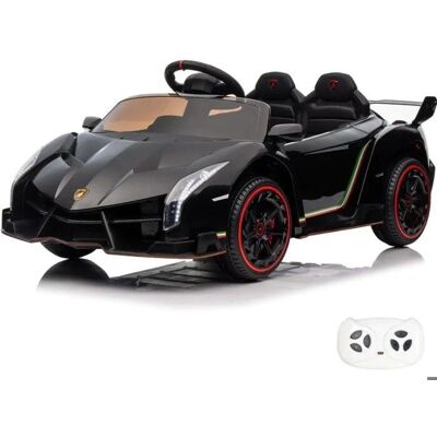 Coche eléctrico infantil Lamborghini Veneno - Negro - 12V 4x4 - Seguridad primero Coche eléctrico infantil Lamborghini Veneno - Negro - 12V 4x4 - Seguridad primero