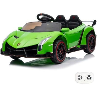 Coche eléctrico infantil Lamborghini Veneno - Verde - 12V, 4x4, 1-6 años Coche eléctrico infantil Lamborghini Veneno - Verde - 12V, 4x4, 1-6 años
