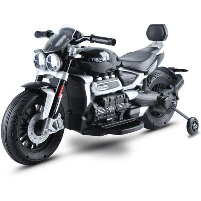 Motocicleta eléctrica infantil Triumph Rocket - 12V, Negro, 2-6 años Motocicleta eléctrica infantil Triumph Rocket - 12V, Negro, 2-6 años