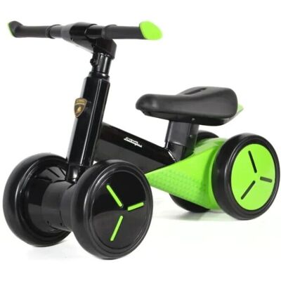 Vélo d'équilibre Lamborghini Mini - Vert - 4 roues pour stabilité - Publicité Vélo d'équilibre Lamborghini Mini - Vert - 4 roues pour stabilité - Publicité