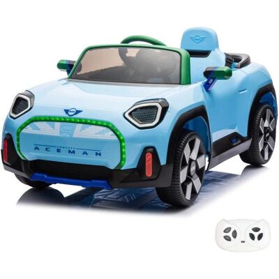 Coche eléctrico infantil Mini Aceman - Azul - 12V - Seguro y divertido Coche eléctrico infantil Mini Aceman - Azul - 12V - Seguro y divertido