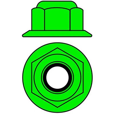 G-Force RC - GF-0401-041 - Groen - Aluminium - Moer G-Force RC - GF-0401-041 - Groen - Aluminium - Moer