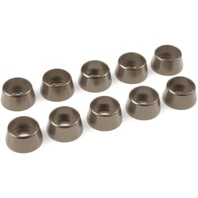 Revtec Aluminium Ronde moerplaat voor M5 Inderkopschroeven - BD 12mm - Gun Metal - voor M5 - Ronde moerplaat Revtec Aluminium Ronde moerplaat voor M5 Inderkopschroeven - BD 12mm - Gun Metal - voor M5 - Ronde moerplaat