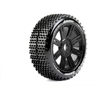 Louise - B-HORNET - Zwarte spaakwielen - 1/8 Buggy - Bandenset Louise - B-HORNET - Zwarte spaakwielen - 1/8 Buggy - Bandenset