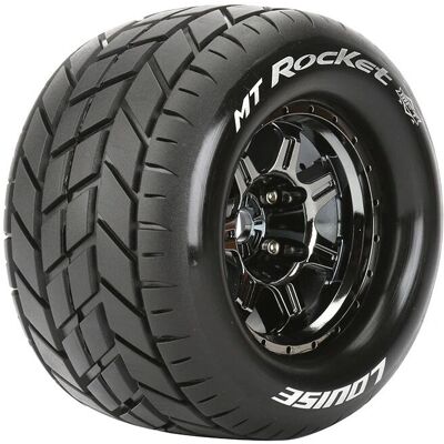 Louise - MT-Rocket MFT - Zwart/Chroom - 1/2 - RC banden Louise - MT-Rocket MFT - Zwart/Chroom - 1/2 - RC banden