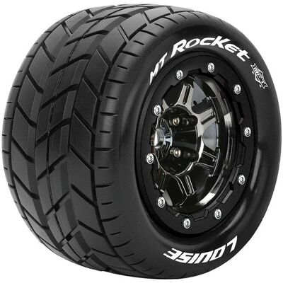 Louise - MT-Rocket MFT - Zwart/Chroom - 1/2 - RC Wheel Set Louise - MT-Rocket MFT - Zwart/Chroom - 1/2 - RC Wheel Set