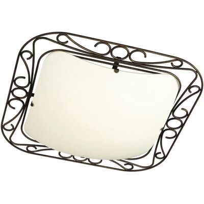 Massive Moira Quadrata Bordo Metallo - Illuminazione a Soffitto Massive Moira Quadrata Bordo Metallo - Illuminazione a Soffitto