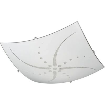 Massive - Ellis Rettangolare vetro con decoro graniglia - 40 cm Massive - Ellis Rettangolare vetro con decoro graniglia - 40 cm