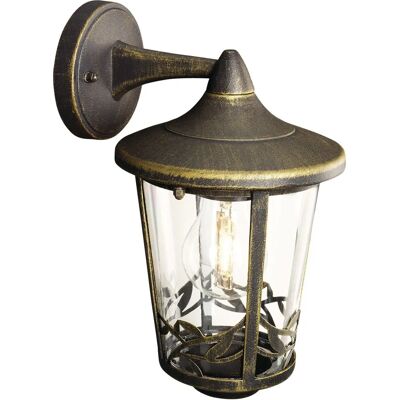 Massive - 153914210 - Nero/Oro - Lampada da parete esterna Massive - 153914210 - Nero/Oro - Lampada da parete esterna