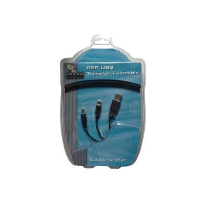 Câble USB Piranha Twincable - 1,83 m - Noir - Publicité Câble USB Piranha Twincable - 1,83 m - Noir - Publicité