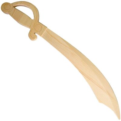 Épée en bois Artemio 55cm - Pour décoration et jeu Épée en bois Artemio 55cm - Pour décoration et jeu