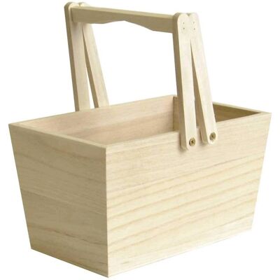 Cestino Decorativo in Legno Artemio - 16x10x9cm - Oggetto Cestino Decorativo in Legno Artemio - 16x10x9cm - Oggetto