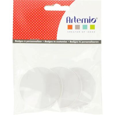 Artemio Modell 3 Kunststoffplaketten - Ø 6 cm Transparent Artemio Modell 3 Kunststoffplaketten - Ø 6 cm Transparent