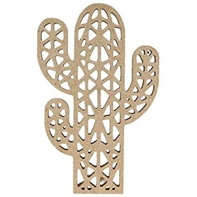 Artemio Silhouette Origami en Bois MDF - Cactus 15 cm Marron - Publicité Artemio Silhouette Origami en Bois MDF - Cactus 15 cm Marron - Publicité