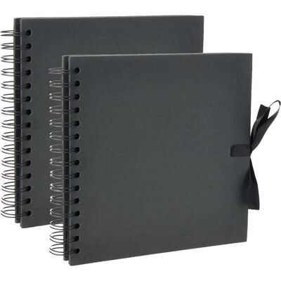 Artemio Black Spiral Scrapbook Album 20 x 20 cm - Scrapbooking Artemio Black Spiral Scrapbook Album 20 x 20 cm - Scrapbooking