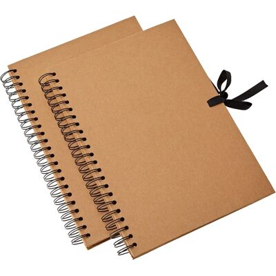 Artemio Brown A4 Scrapbooking Spiral Album - Strong Paper Artemio Brown A4 Scrapbooking Spiral Album - Strong Paper