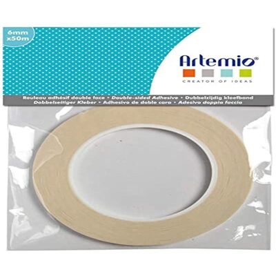 Ruban double face blanc Artemio - 6 mm x 50 m Ruban double face blanc Artemio - 6 mm x 50 m