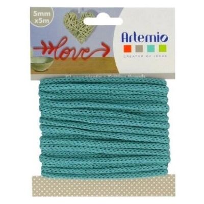 Fil d'Artemio - 5 m x 5 mm - Bleu turquoise - Fil Fil d'Artemio - 5 m x 5 mm - Bleu turquoise - Fil