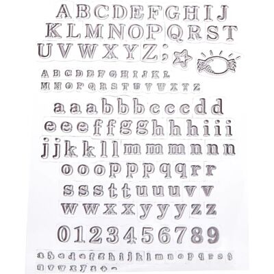 Artemio Tampon Clear Alphabet - 160 pcs - Black - Adult - Mixed - Stamp Artemio Tampon Clear Alphabet - 160 pcs - Black - Adult - Mixed - Stamp