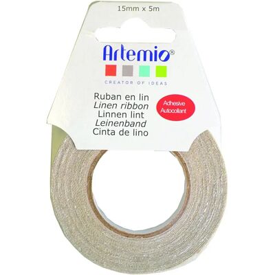 Artemio Linen adhesive ribbon Brown - Adhesive Ribbon for Crafts Artemio Linen adhesive ribbon Brown - Adhesive Ribbon for Crafts