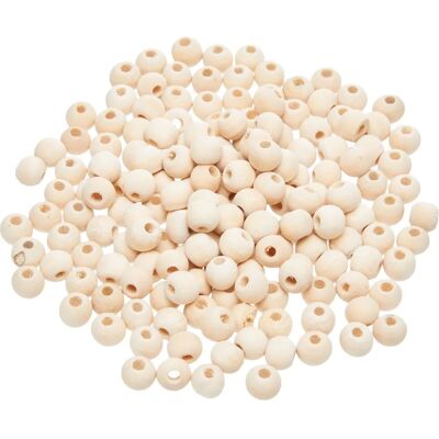 Générique 180 PERLES BOIS RONDES 8MM - Perles en bois Générique 180 PERLES BOIS RONDES 8MM - Perles en bois